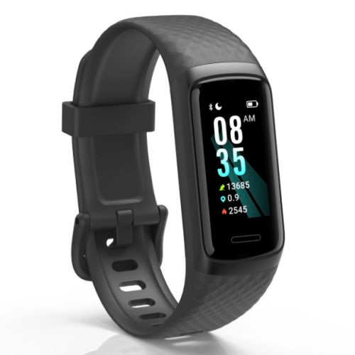 Hama Fit Track 3910 Fitness Tracker Smart Watch, 1.05&quot; LCD Touch Screen, Waterproof, Black