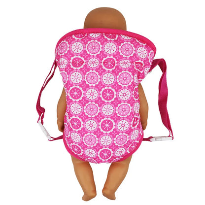 Doll Backpack for 43cm Dolls Mini Carry Bag Baby Born Suit Suitable 18 Inch Dolls American Girl&