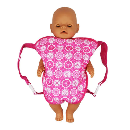 Doll Backpack for 43cm Dolls Mini Carry Bag Baby Born Suit Suitable 18 Inch Dolls American Girl&