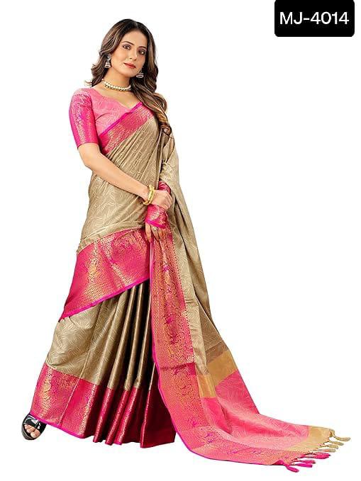 Indian cotton silk saree