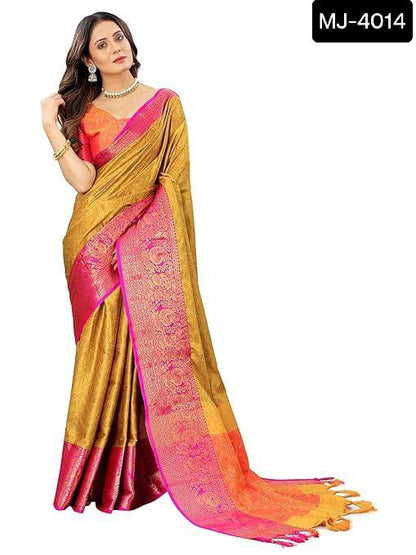 Indian cotton silk saree