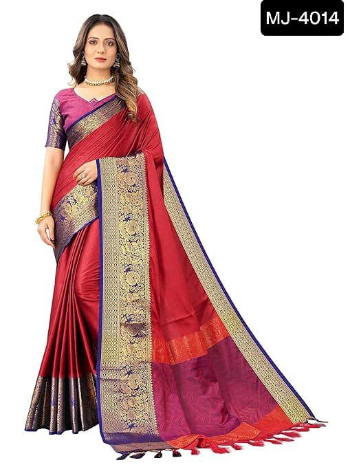 Indian cotton silk saree