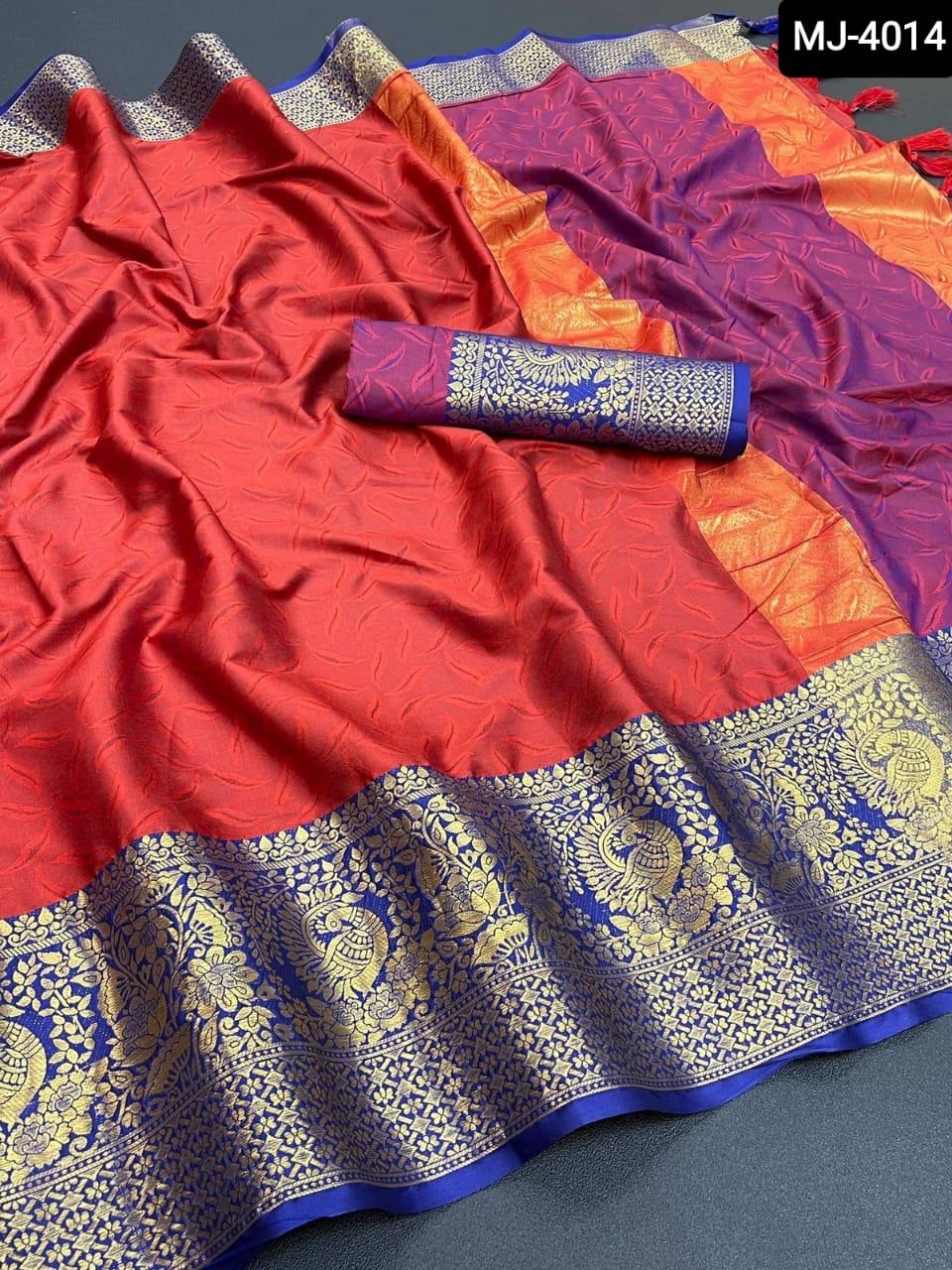 Indian cotton silk saree