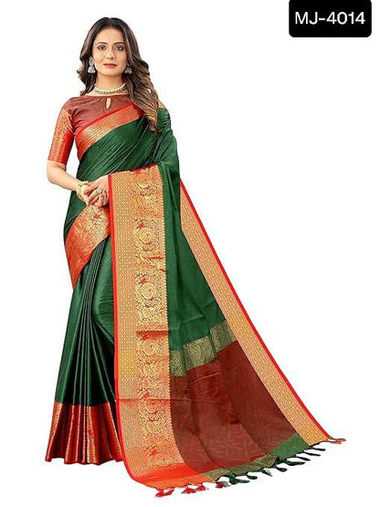 Indian cotton silk saree