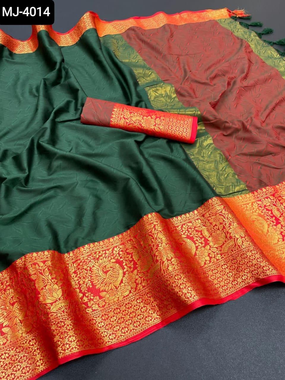 Indian cotton silk saree