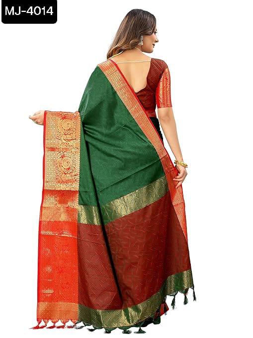 Indian cotton silk saree