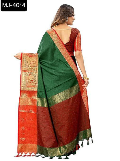 Indian cotton silk saree