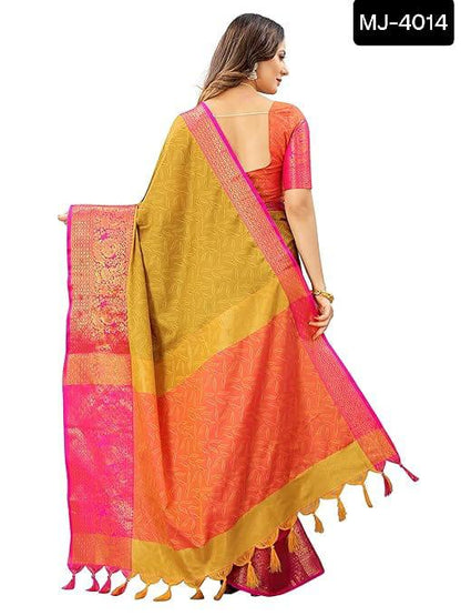 Indian cotton silk saree