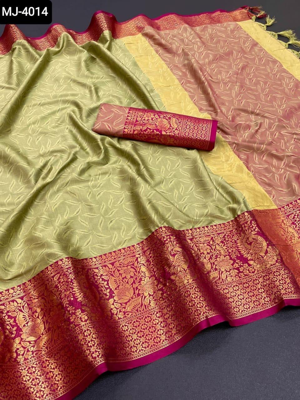 Indian cotton silk saree