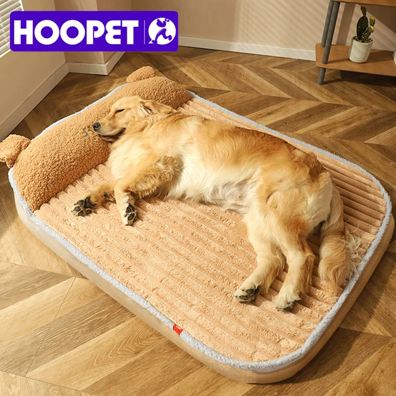 HOOPET Winter Warm Pet Mat Soft Sofa for Small Medium Dog Removable Bed for Cats Dogs Washable Fluff Sleeping Pet Beds Supplies