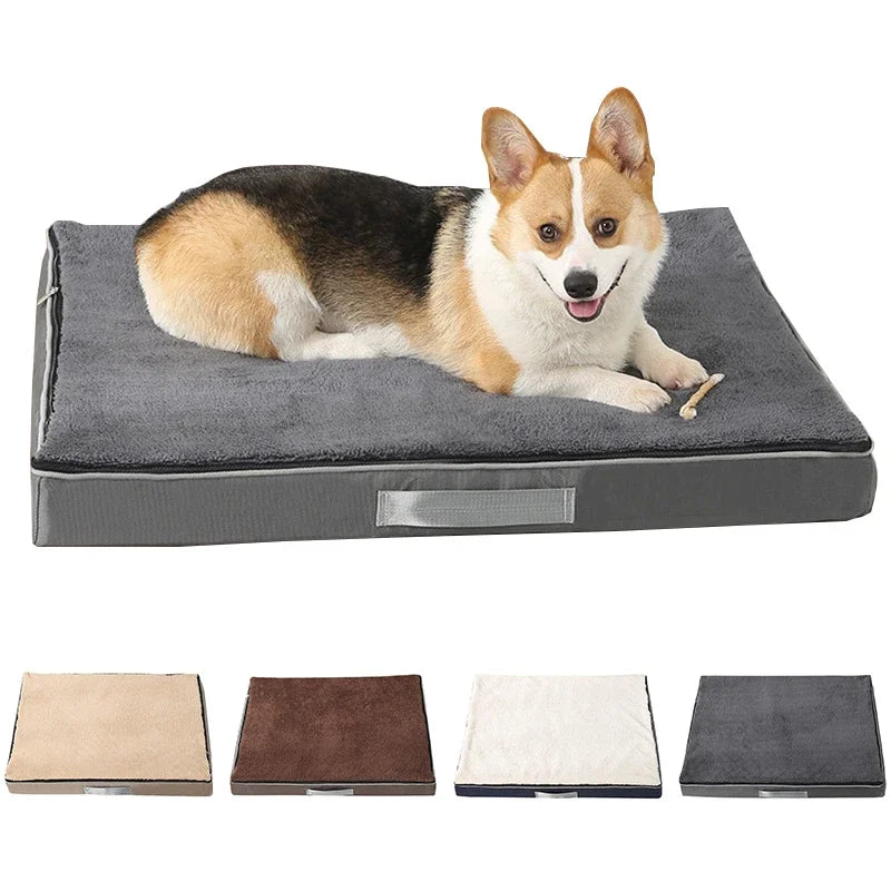 Sponge Pet Pad Super Soft Dog Kennel Waterproof Pads Removable Washable Dog Bed Cat Pad For Small Medium Large Dog Pet Product