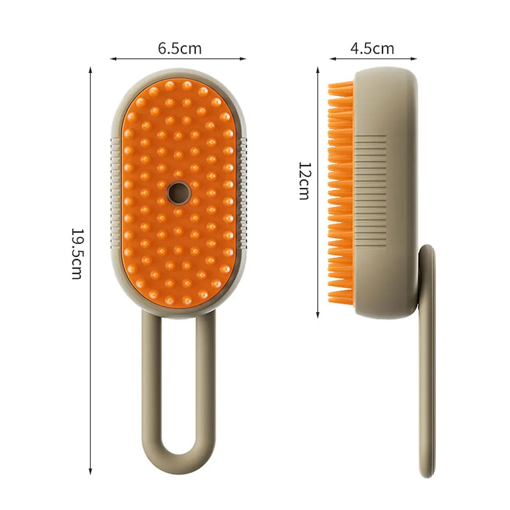 Portable Cat Steamy Brush Dog Massage Comb Electric Spray Cat Hair Brushes Retractable Handle Pet Hair Removal Grooming Brush