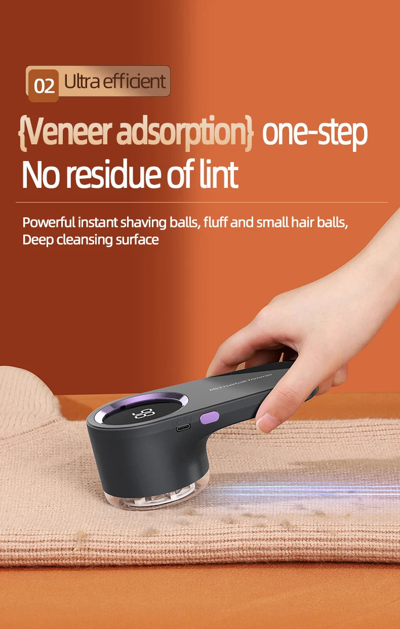 Xiaomi Youpin Electric Lint Remover – USB Fabric Shaver with LED Display