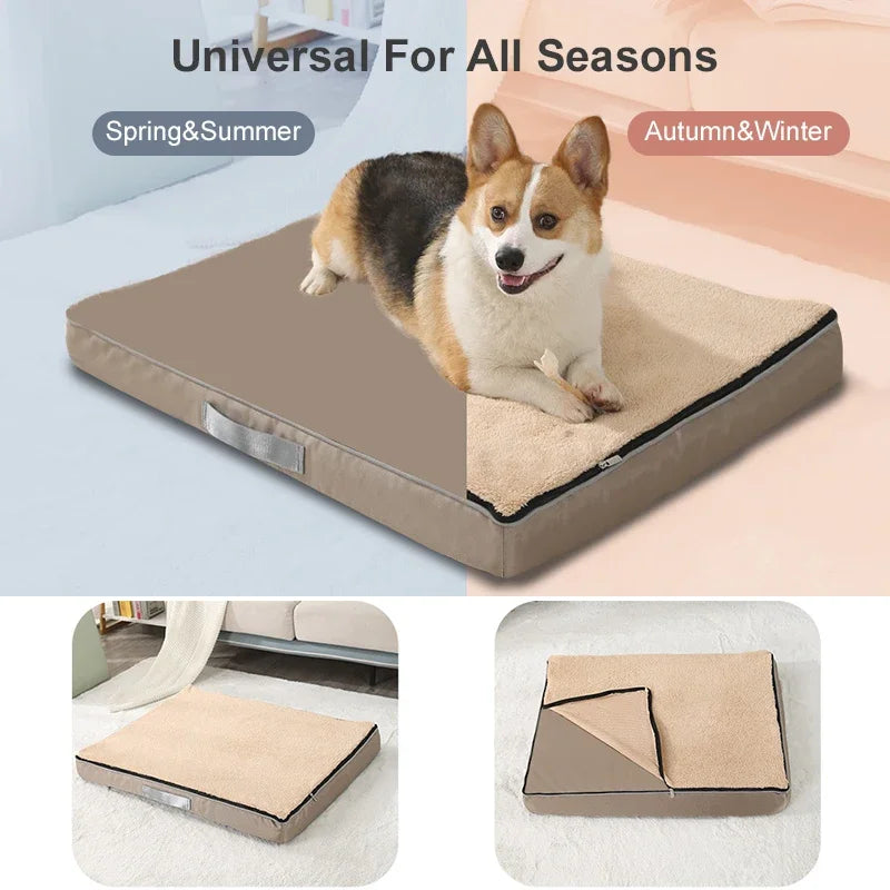 Sponge Pet Pad Super Soft Dog Kennel Waterproof Pads Removable Washable Dog Bed Cat Pad For Small Medium Large Dog Pet Product