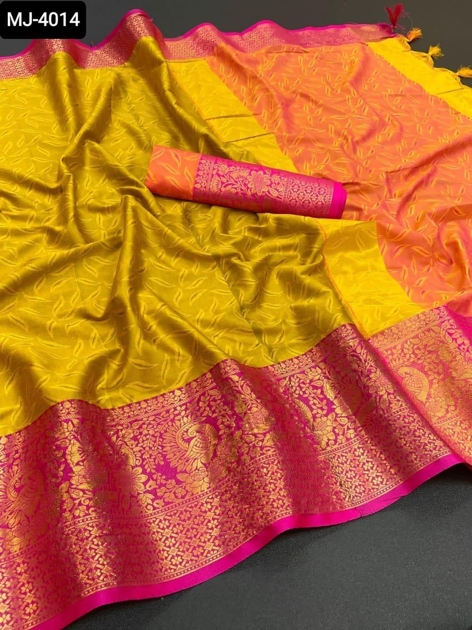 Indian cotton silk saree